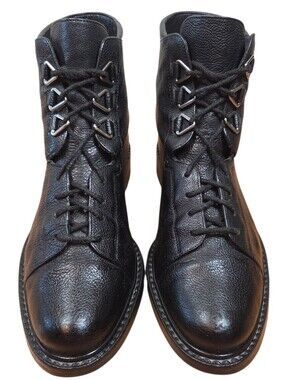 Stuart Weitzman Women's Leather Boho Black Boots Size 7.5 Moto Biker Casual
